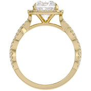 Infinity Halo Solitaire Lab Grown Diamond Engagement Ring