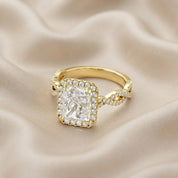Infinity Halo Solitaire Lab Grown Diamond Engagement Ring