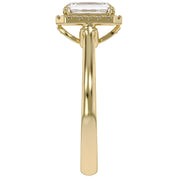 Radiant Cut Halo Solitaire Lab Grown Diamond Engagement Ring