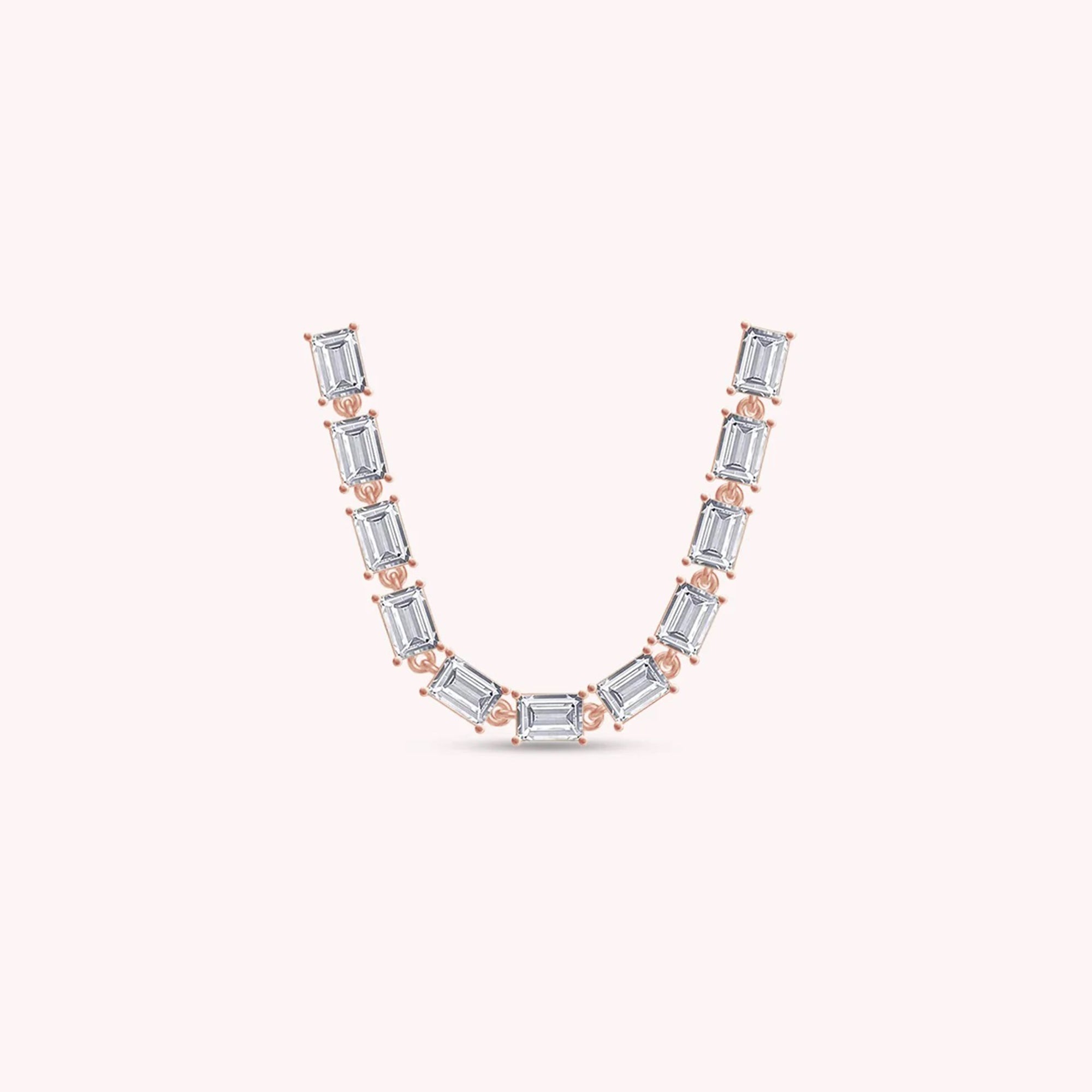 Baguette Shape Versatile Lab Created Moissanite Single Piece Earring Lobe or Helix Style