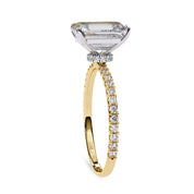 Hidden Halo Engagement Ring 2.65 Ct Lab Grown Diamond