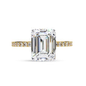 Hidden Halo Engagement Ring 2.65 Ct Lab Grown Diamond