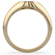 Circle Signet Lab Grown Diamond Ring