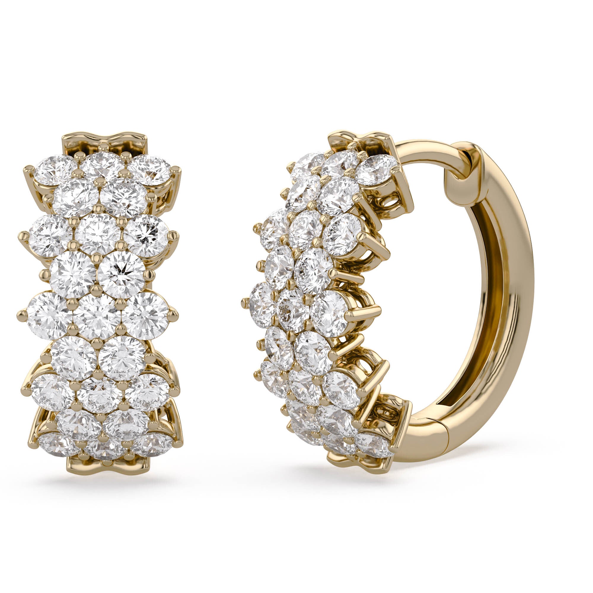 Huggie Hoop Lab Grown Diamond Earrings