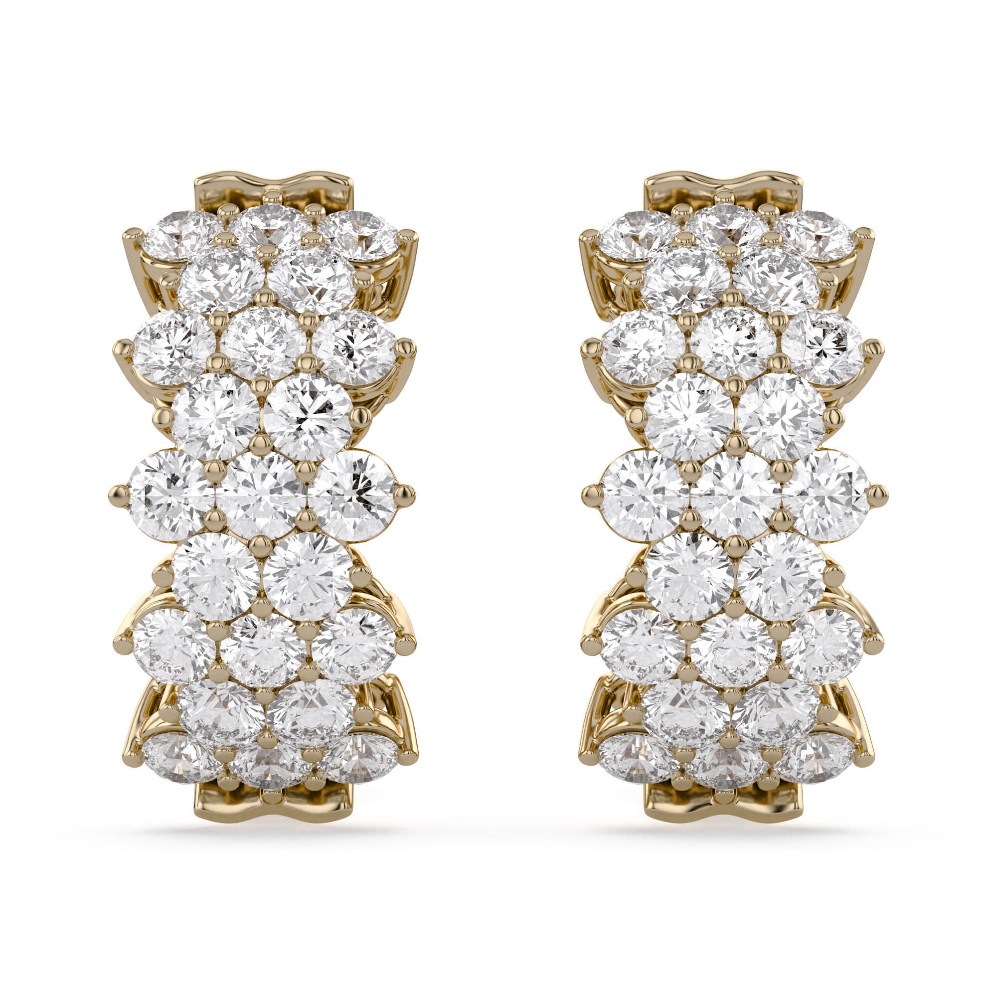 Huggie Hoop Lab Grown Diamond Earrings