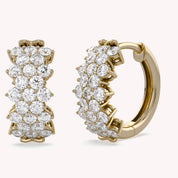 Huggie Hoop Lab Grown Diamond Earrings