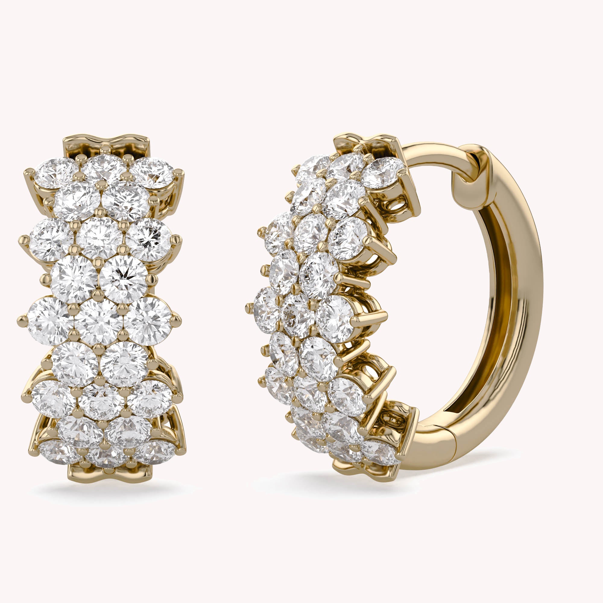 Huggie Hoop Lab Grown Diamond Earrings