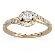 Halo Bypass Promise Lab Grown Diamond Ring Round
