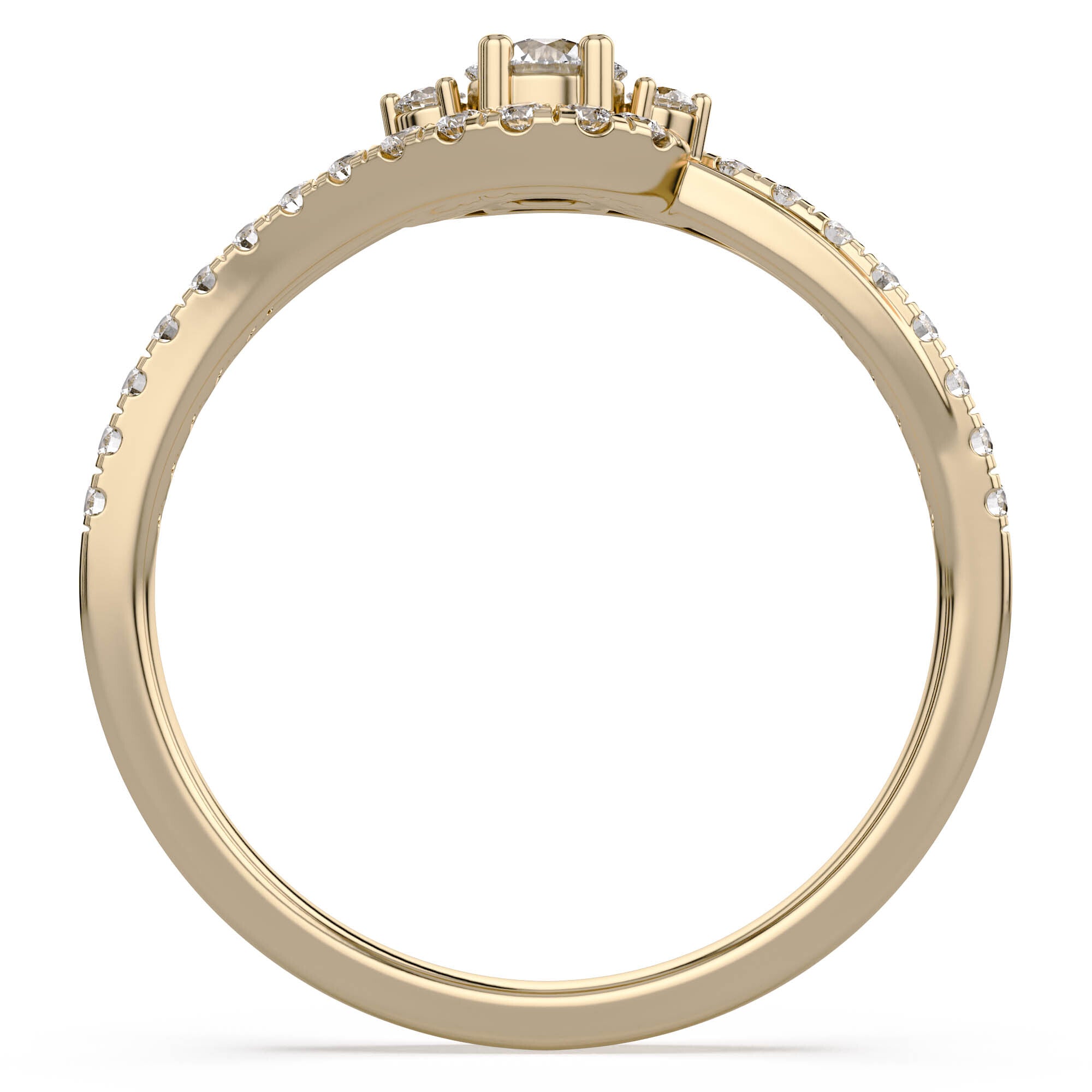 Halo Bypass Promise Lab Grown Diamond Ring Round