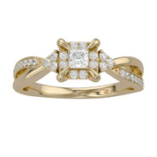 Halo Promise Lab Grown Diamond Ring