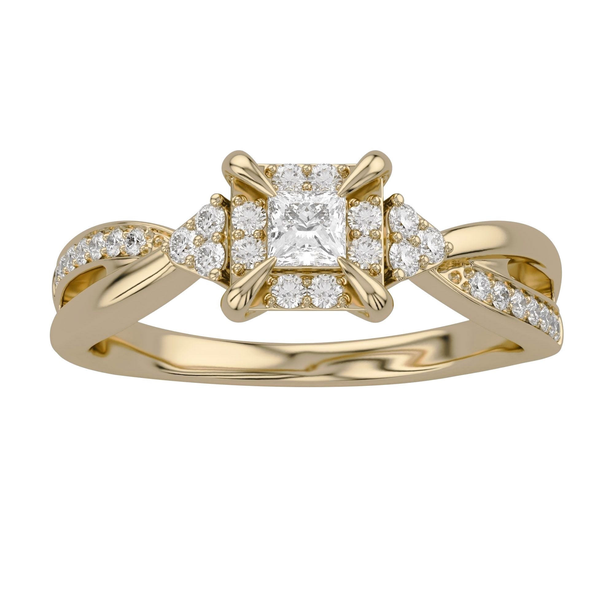 Halo Promise Lab Grown Diamond Ring