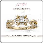 Halo Promise Lab Grown Diamond Ring