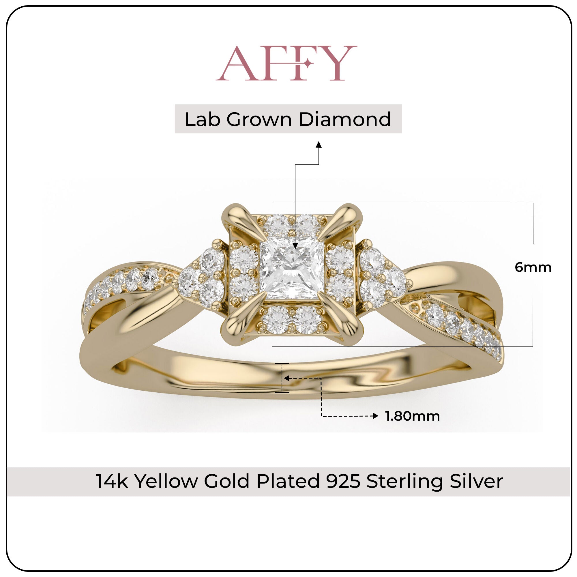 Halo Promise Lab Grown Diamond Ring