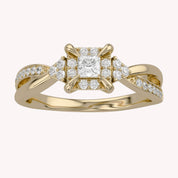Halo Promise Lab Grown Diamond Ring