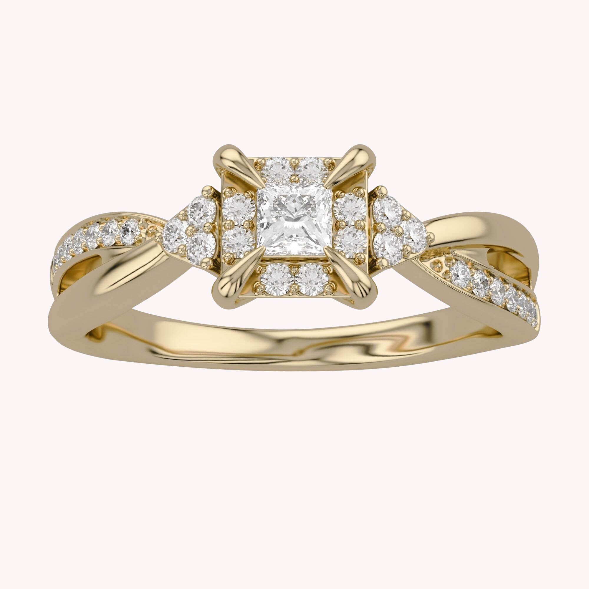 Halo Promise Lab Grown Diamond Ring