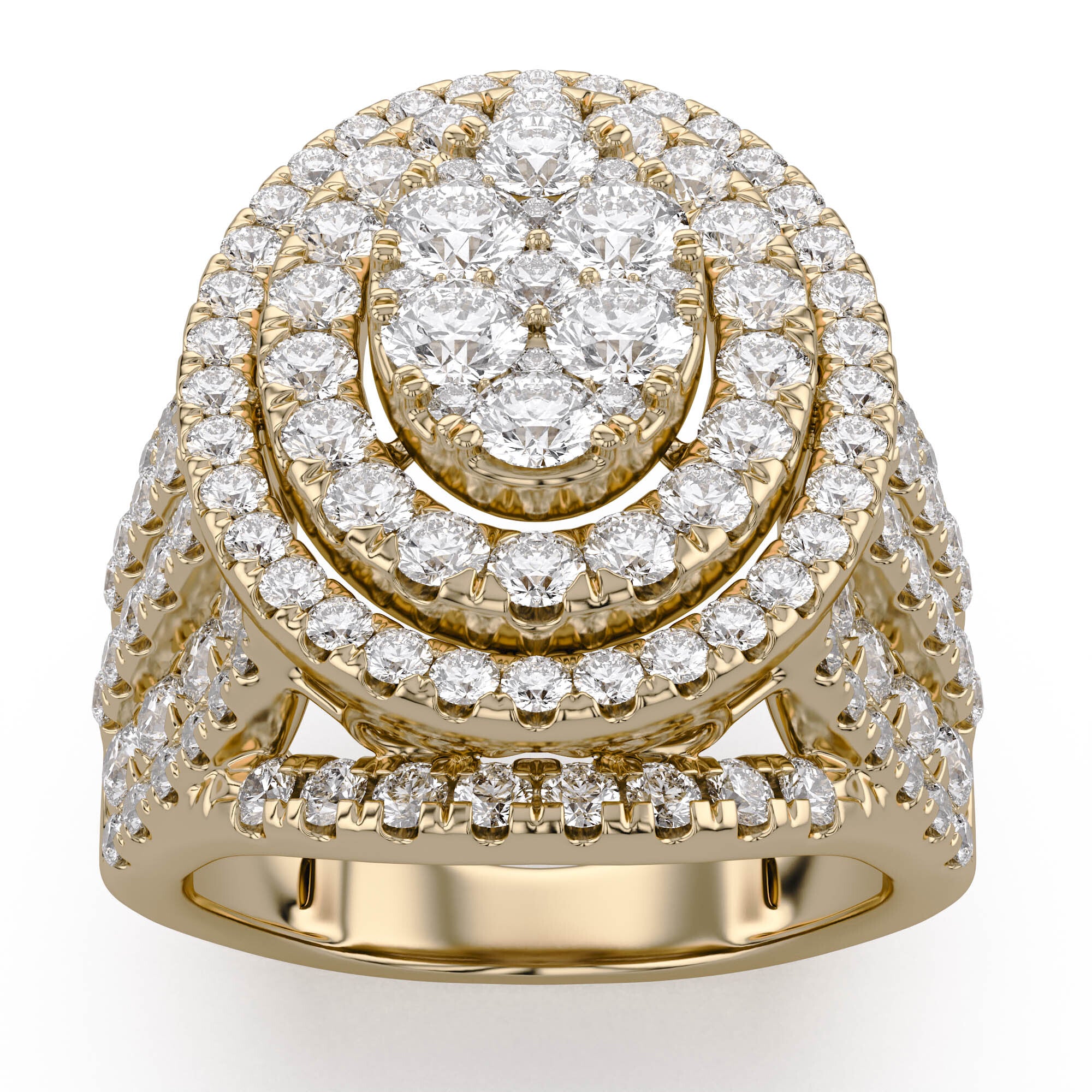 Oval Frame Halo Engagement Lab Grown Diamond Ring