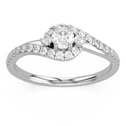 Halo Bypass Promise Lab Grown Diamond Ring Round
