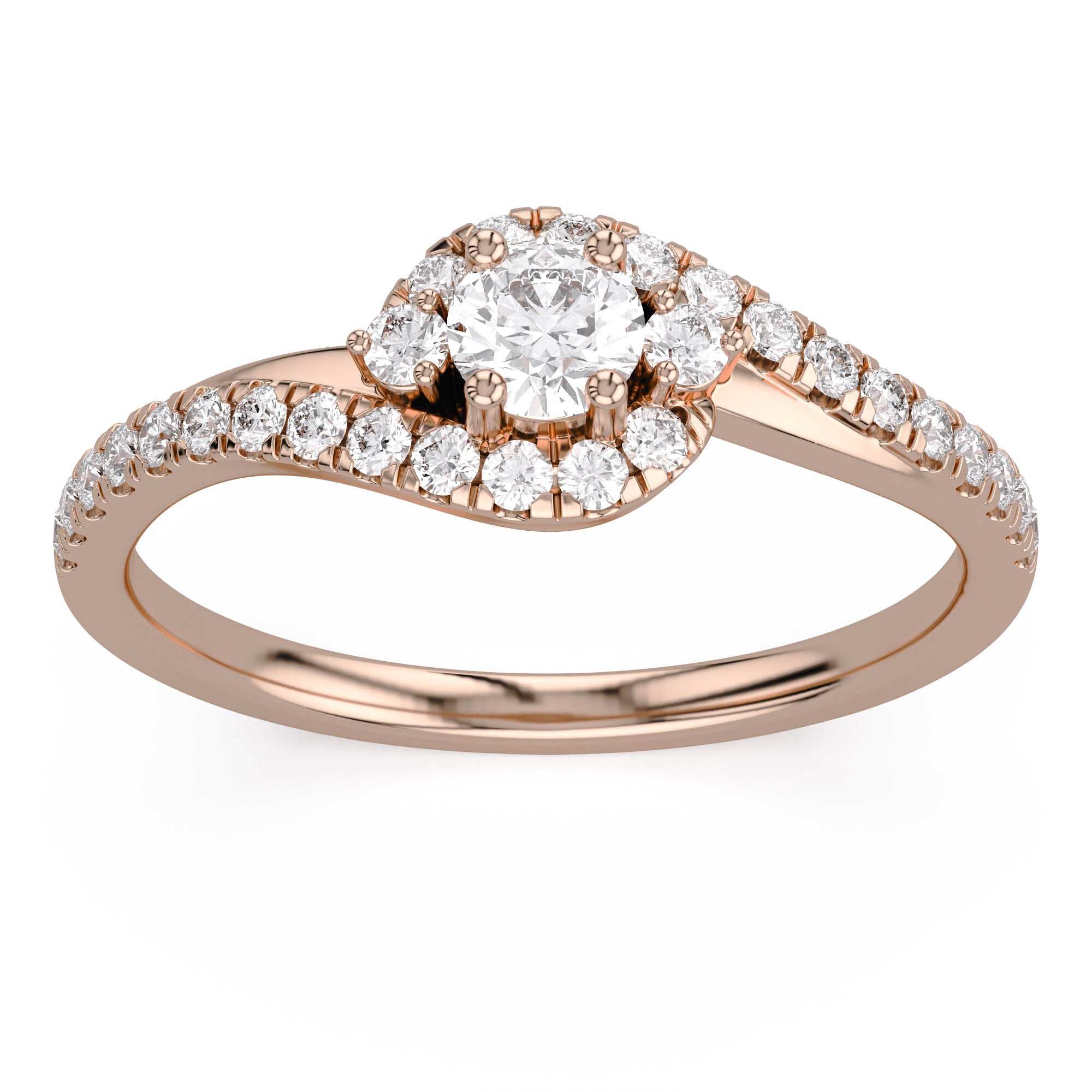 Halo Bypass Promise Lab Grown Diamond Ring Round