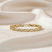 Infinity Style Lab Grown Diamond Bracelet 7.25 Inch