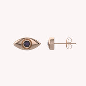 Dainty Tiny Evil Eye Mini Stud Earrings Sterling Silver