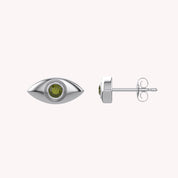 Dainty Tiny Evil Eye Mini Stud Earrings Sterling Silver