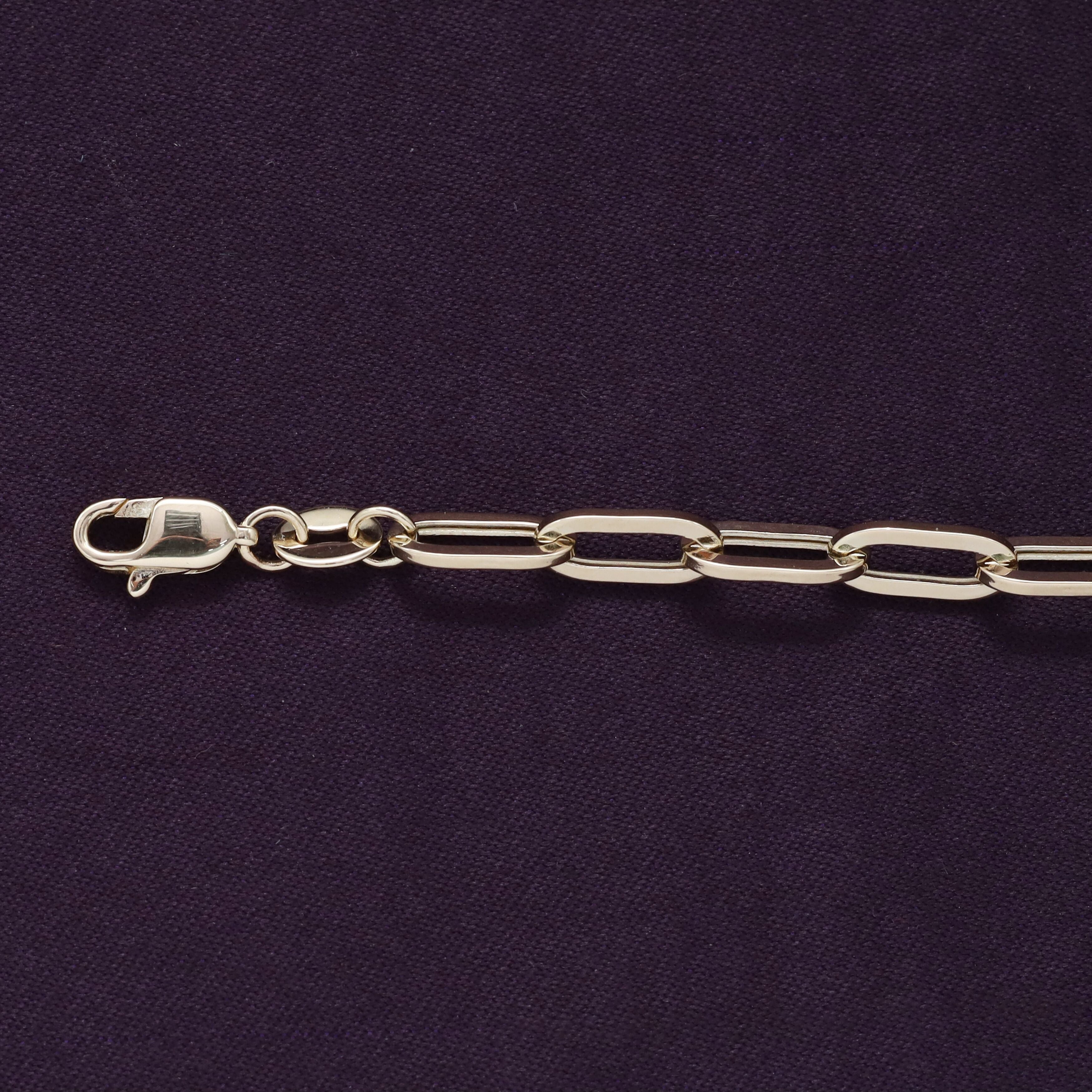 Solitaire Link Chain Necklace Lab Grown Diamond Necklace 16"+2" Extender