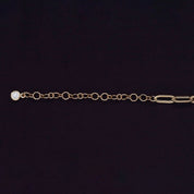 Solitaire Link Chain Necklace Lab Grown Diamond Necklace 16"+2" Extender