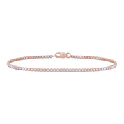Single Row Lab Grown Diamond Tennis Bracelet
