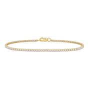 Single Row Lab Grown Diamond Tennis Bracelet