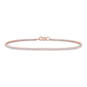 Single Row Lab Grown Diamond Tennis Bracelet