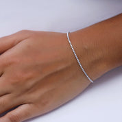 Single Row Lab Grown Diamond Tennis Bracelet