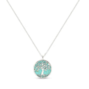 Tree of Life Turquoise Celtic Pendant Necklace