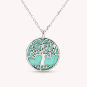 Tree of Life Turquoise Celtic Pendant Necklace