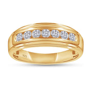 Mens Wedding Band Ring Lab Grown Diamond