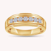 Mens Wedding Band Ring Lab Grown Diamond