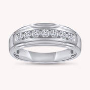 Mens Wedding Band Ring Lab Grown Diamond