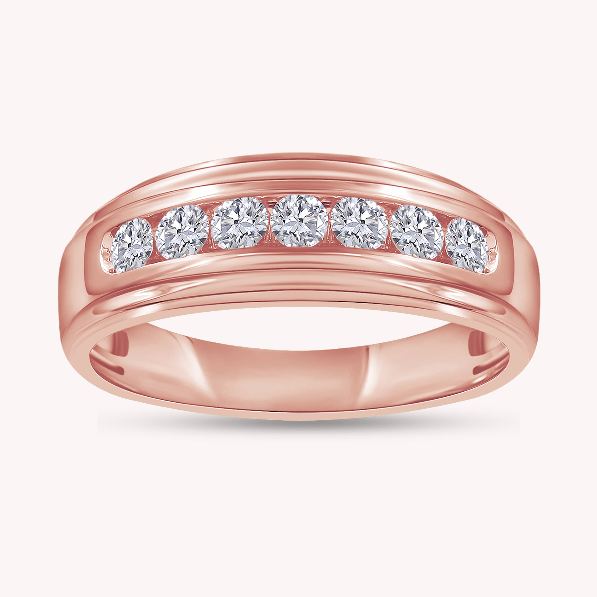 Mens Wedding Band Ring Lab Grown Diamond