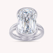 Solitaire Engagement Ring Ashoka Oval Cut Lab Grown Diamond