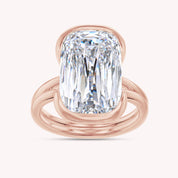Solitaire Engagement Ring Ashoka Oval Cut Lab Grown Diamond