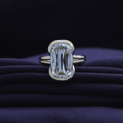 Solitaire Engagement Ring Ashoka Oval Cut Lab Grown Diamond
