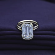 Solitaire Engagement Ring Ashoka Oval Cut Lab Grown Diamond
