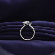 Solitaire Engagement Ring Ashoka Oval Cut Lab Grown Diamond