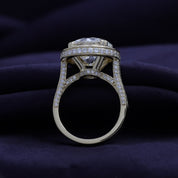 Halo Engagement Rings Round Cut Lab Grown Diamond