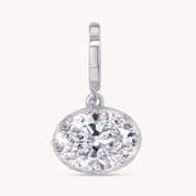 Solitaire Pendant Oval Cut Lab Grown Diamond