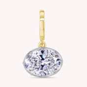 Solitaire Pendant Oval Cut Lab Grown Diamond
