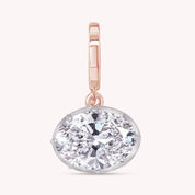 Solitaire Pendant Oval Cut Lab Grown Diamond