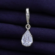 Solitaire Pendant Pear Cut Lab Grown Diamond
