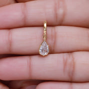 Solitaire Pendant Pear Cut Lab Grown Diamond