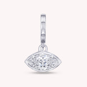 Solitaire Pendant Marquise Cut Lab Grown Diamond