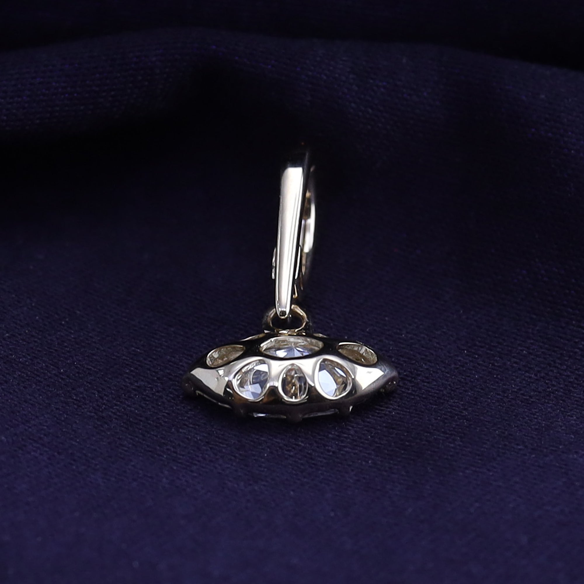 Solitaire Pendant Marquise Cut Lab Grown Diamond